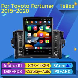 Car dvd Stereo Android 11 Player For Toyota Fortuner 2 2015 - 2020 Tesla Style Multimedia Video Navigation GPS 2din BT