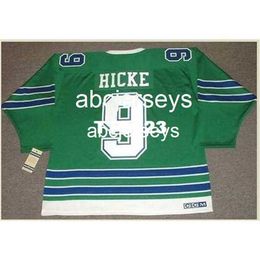 #9 BILL HICKE Oakland Seals 1967 CCM Vintage Home Hockey Jersey Stitch any name number