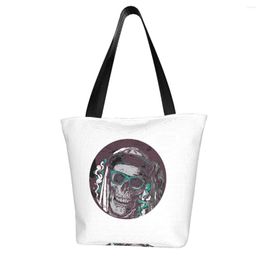 Duffel Bags Grunge Skull Shopping Bag Aesthetic Cloth Outdoor Handbag Female Fashion