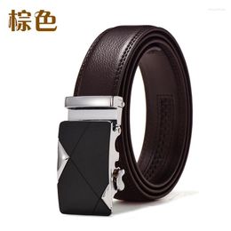 Belts LGFD783B Men Brown Black Color 130cm Long Cowhide Genuine Leather