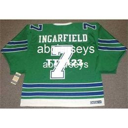 #7 EARL INGARFIELD Oakland Seals 1968 CCM Vintage Tk Home Hockey Jersey Stitch any name number