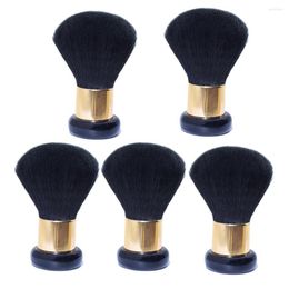 Makeup Brushes 5pcs Kuulee Wholesale Brush Small Kabuki Silver Aluminum Handle Synthetic Vegan Hair Loose Powder Blusher Beard