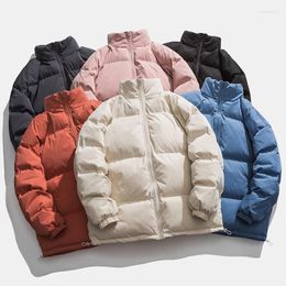 Men's Down Winter Jacket Men Parkas Thicken Warm Coat Mens Stand Collar Jackets Solid Colour Fashion Streetwear Women