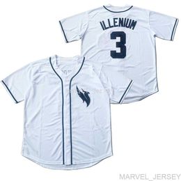customize 3 ILLENIUM baseball jerseys Embroidery sewing White Black Hip-hop Street culture 2020 new on Sale