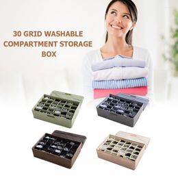 Storage Drawers 30 Grids Bra Underwear Organizer Foldable Home Box Non-woven Wardrobe Drawer Closet Scarfs Socks Dividers