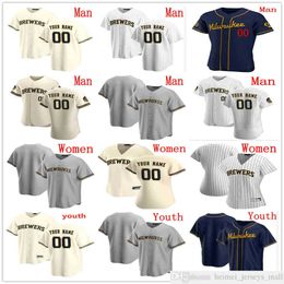 Custom Men Kids Women Baseball Jersey Avisail Garcia Craig Counsell Daniel Vogelbach Gorman Thomas Jace Peterson Hunter Strickland Jim