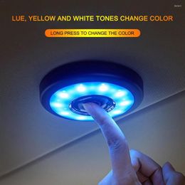 Interior Decorations 3 Colours Led Car Roof Reading Light Atmosphere Decorative Lights USB Port Bedroom Cupboard Bedside Lamp Wall Night