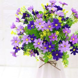 Artificial daisies flowers a bouquet of 28 flower heads Party Wedding DIY Home party decoration