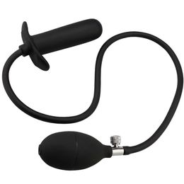 Beauty Items 3 style Inflatable Big Butt Plug Pump Anal Dilator Massager Expandable No Vibrator beads sexy Toys for Women Man Gay