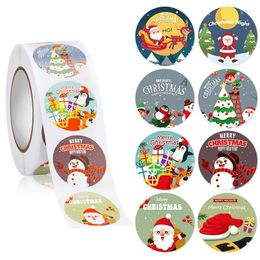 Gift Wrap 500Pcs/Roll Halloween Christmas Pumpkin Tree Elk Decor Labels Seal Stickers DIY Candy Bag Box Paper Sticker