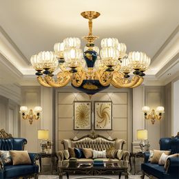 Luxury Lamps Modern Chandelier Lighting Living Room Bedroom Indoor Lighting European Chandeliers Simple Dining Pendant Lamp Ceramic Lights