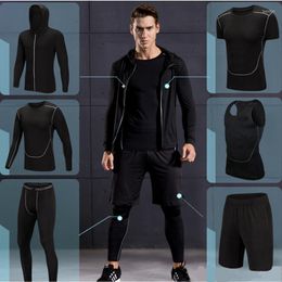 Running Sets Sports Tracksuit Men Quick Dry Basketball Jogging Suits Compression Gym Fitness Training Clothes