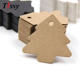 Tree Shape Paper Decoration Tags Kraft Card Labels Cards Tags DIY Christmas/Wedding Party Favours Blank Hang Tag Gifts FY3991 C1024