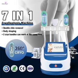 Salon cryolipolysis fat freeze machine lipo laser diode cellulite reduction cavitation weight loss rf skin tightening machines 5 cryo handles 7 in1