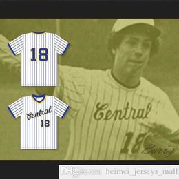 Cheap Dan Marino 18 Central Catholic High School White Pinstriped Baseball Jersey Mens Stitched Jerseys Shirts Size S-XXXL Fast Shipping