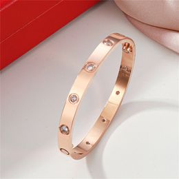 charm designer bracelet Luxury Jewellery Titanium Steel Alloy Gold-Plated Love Screw Bracelets Designers Elegant Brand Pendant Necklace Bracelets for mens Gift