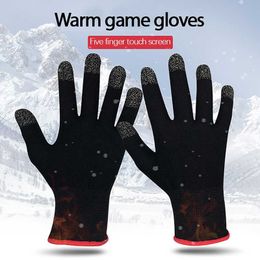 Cycling Gloves 1 Pair Touch Screen Outdoor Sports Winter Waterproof Warm Thermal Sensitive L221024