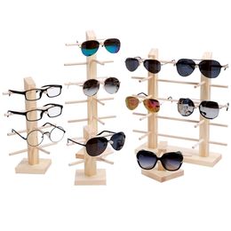 natural boxes UK - Jewelry Boxes Sun Glasses Eyeglasses Wood Display Stands Shelf Show Stand Holder Rack 9 Sizes Options Natural Material 221022