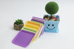 Patio Lawn Other Garden Supplies flowerpot tray Colourful large square rich plastic bottom Potting tool LK331