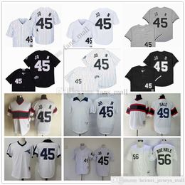 Movie Mitchell and Ness Baseball Jersey Vintage 56 Mark Buehrle Jerseys 49 Chris Sale #45 Stitched Breathable Sport Sale High Quality Retro