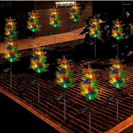 Garden Light Realistic Looking Solar High Brightness Decorative Resin Landscape Lamp Simulated Plant Style LED Lawn