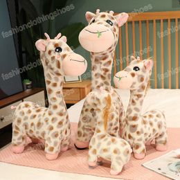 35-65cm Giant Real Life Giraffe Plush Toy Stuffed Animals Dolls Soft Kids Children Baby Birthday Gift Room Decor