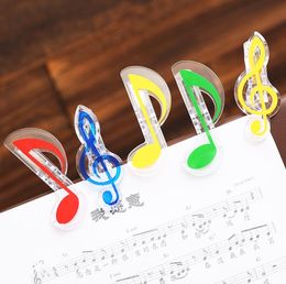 Bag Clips Plastic Music Note Clip Piano Book Page Clamp Musical Treble Clef Clips Wedding Birthday Party Favor Gifts SN6856