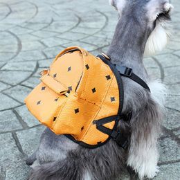 Dog Apparel Fashion cat Pet Bag Casual Puppy Pocket Outdoor Backpack Teddy Schnauzer French Bulldog Letter Printed Little Bags