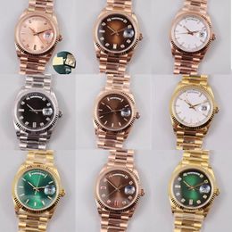 Luxury Wristwatches for Ladies Automatic Double Calendar Prime Date 41mm Stainless Steel Rose Gold Bracelet Sapphire Glass Luminous Rlx Watches Men Watch 2023