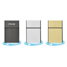 Latest Colourful Aluminium Alloy Plastic Cigarette Case Dry Herb Tobacco Smoking Holder Stash Box Portable Storage Container Innovative Design DHL