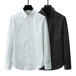 Men's T-Shirts Designer Mens Formal Business Shirts Fashion Casual Shirt Long-sleeved M-3XL09