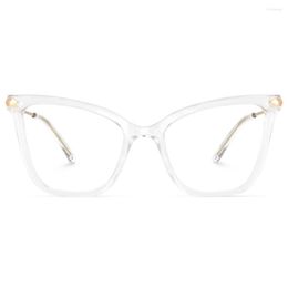 Sunglasses Frames Zeelool Women's Oversized Butterfly Eyeglasses Frame With Clear Lens Hilary FX0206