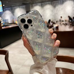 TPU phone cases for iphone 14 11 13 pro max 12 7 8 plus x xs xr xsmax Diamond transparent silicone case for women