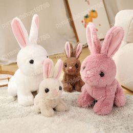 20/30/40cm Kawaii Rabbit Plush Toy Lifelike White Bunny Stuffed Animals For Children Soft Dolls Kids Girls Birthday Gift