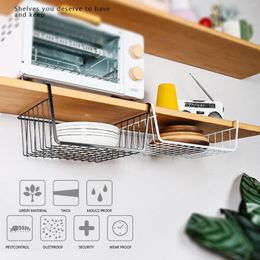 Storage Bottles Hanging Rack Durable Corrosion Resistant Iron Anti Cabinet Basket For Home