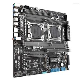 Motherboards TISHRIC X99 Dual Z8 Motherboard With SATA3.0/NVME M.2 Interface Support Intel XEON E5 LGA2011-3 V3/V4 CPU Mining