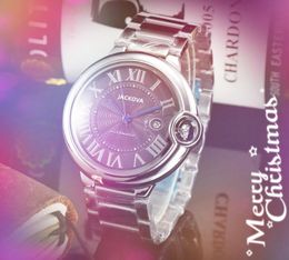 Popular Men mechanical automatic movement watch 43mm roman air ball designer bracelet fine stainless steel Vintage President Casual Business Watches Gifts