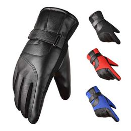 Cycling Gloves PU ather Mens Touch Screen Motorcyc Non-slip Glove Outdoor Full Finger Mountain Bicyc Guantes Ciclismo L221024