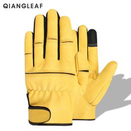 Cycling Gloves Child's MOTO Sport Touch Screen Bike Riding Safety Mechanic Working Glove Sheepskin Industrial Whosa 550MY L221024