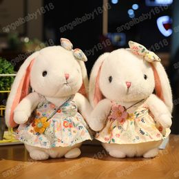 40cm Cute Stuffed Skirt Rabbit Plush Toy Soft Toys Bunny Kid Pillow Doll Birthday Gifts for Children Baby Sleep Toy