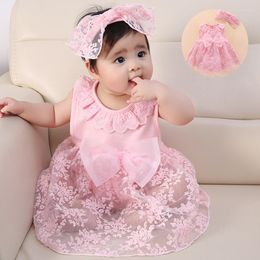 Girl Dresses 2022 Born Baby Girls Infant Dress & Clothes Lace Bow 1st Birthday For 0-12 Months