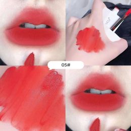 Lip Gloss HUDAMOJI Matte Lipstick Velvet Sexy Red Orange Tint Waterproof Glaze Lasting Lipgloss Makeup Korean Cosmetics