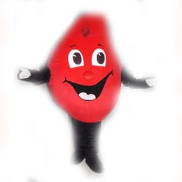 Blood drops Mascot Costume Halloween Christmas Fancy Party Dress Friuts Advertising Leaflets Clothings Carnival Unisex Adults Outfit