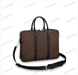 Mens Women Laptop Bags Business Handbags Designer Hand Knitted Briefcases Pu Leather Handbag Document Computer New