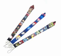 Japanese Anime Fairy tail Cell Phone Straps Lanyard For Keychain ID Card Cover Pass Mobile Badge Holder Keyring Neck Straps Accessories