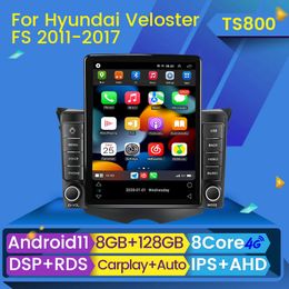Car dvd Radio Player 2 Din For Hyundai Veloster FS 2011-2017 Multimedia 4G WIFI Carplay Auto GPS Navigation Android 11 No DVD