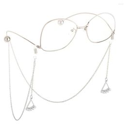 Chains JGL0047 2022 Design Metal Glasses Rope Gold Silver Triangle Pearl Beads Pendant Handmade Chain Lady Jewelry