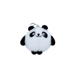 Fashion design Cartoon Panda Plush Toy Keychains Small Mini Doll Pendant Doll Key Chain Bag Ornament