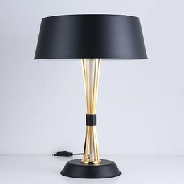 Table Lamps Nordic Fabric Metal Lamp Living Room Dining Bedroom Beside Fashion LED Desk LLight TA036