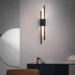 Wall Lamps Modern Nordic Light Stylish Gold 50cm Metal Sconce Acrylic Pipe LED Lamp Art For Living Room Hallway Reading